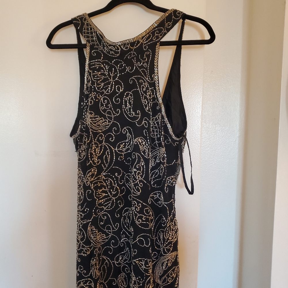 Beaded black dress